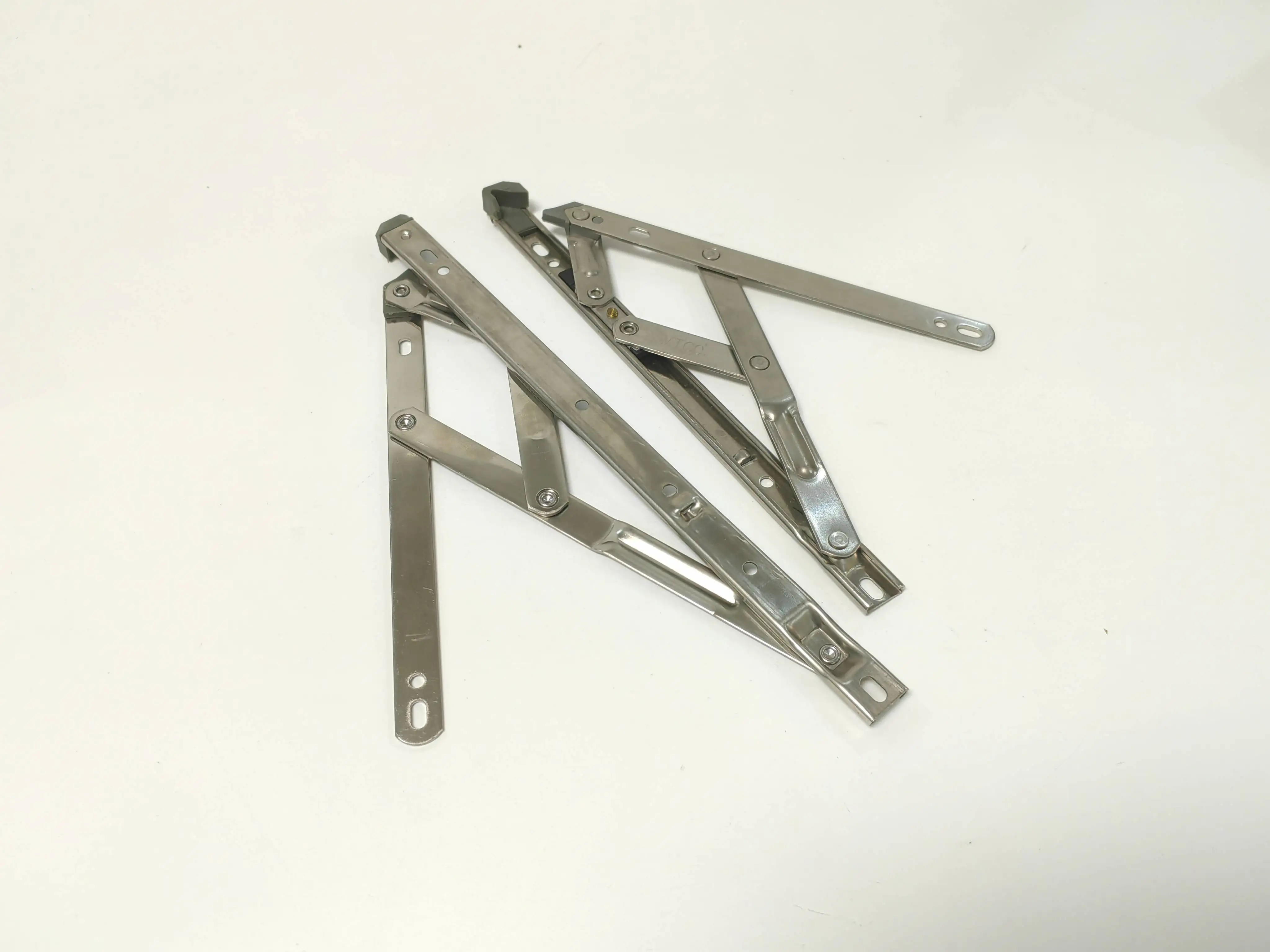 Heavy-Duty UPVC Window Casement Hinge 4-Bar Stainless Steel Friction Stay with round Square Groove Available in Aluminium Brass