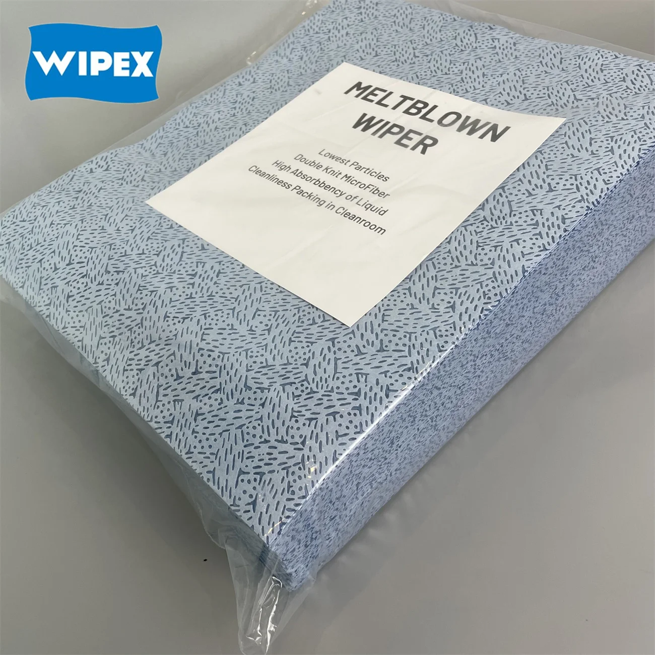 2024 Blue Oil absorbent 1/4 Folded Composite Nonwoven Meltblown Polypropylene Cleaning wipes Cloths