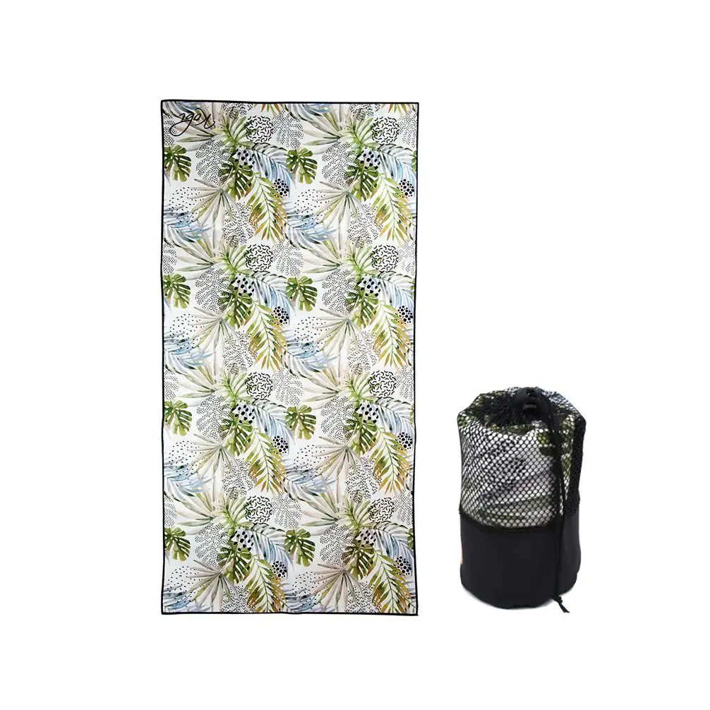 MOQ 50PCS Digital Printing 390GSM toallas playa 2024 Waffle Sand Free Microfibre Beach Towel Wholesale Sublimation RPET