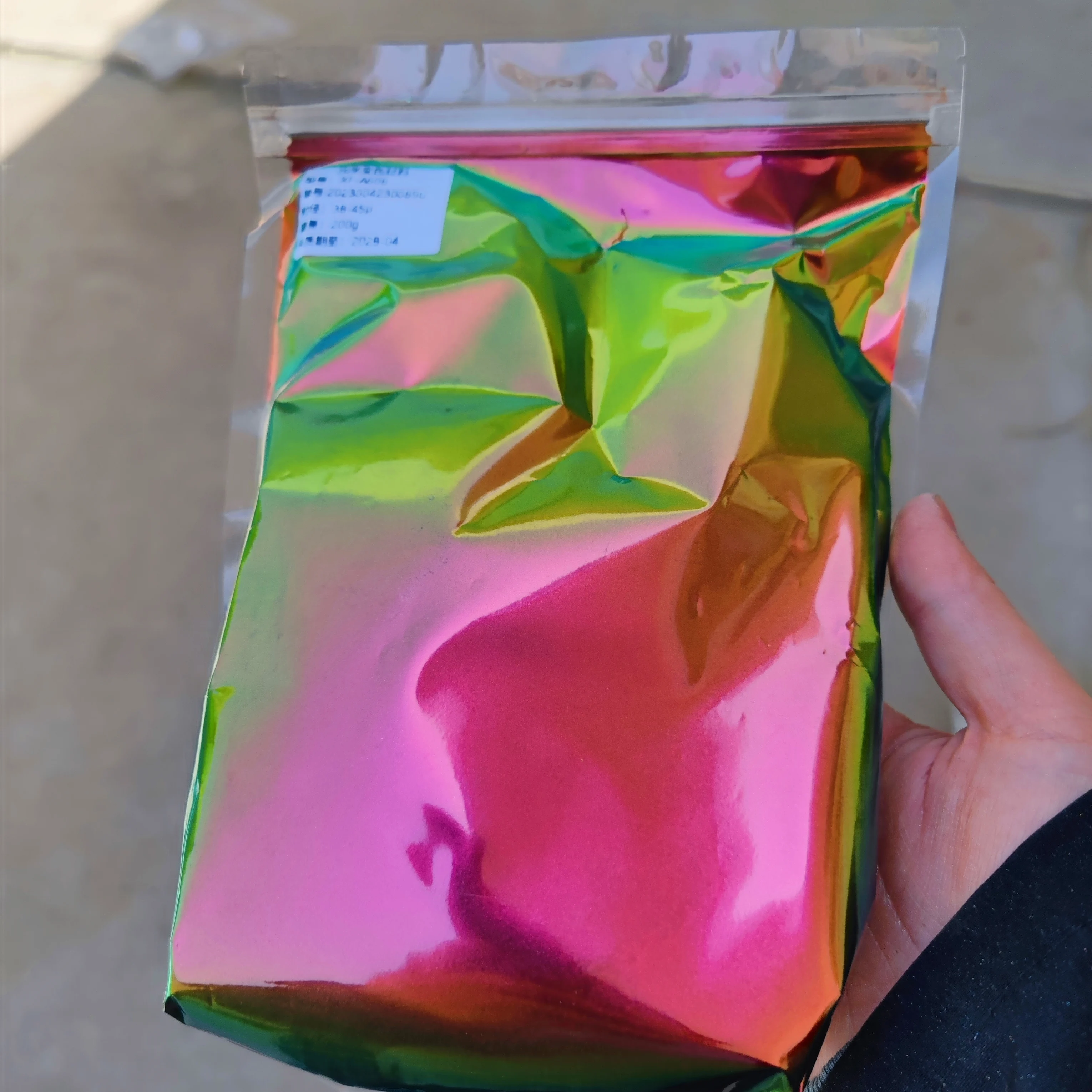 Intense Chrome Red Yellow Green Super Shifting Chameleon Pigment/colorshift Pigment For Car Paint/Watercolor/Slime/Epoxy Resin