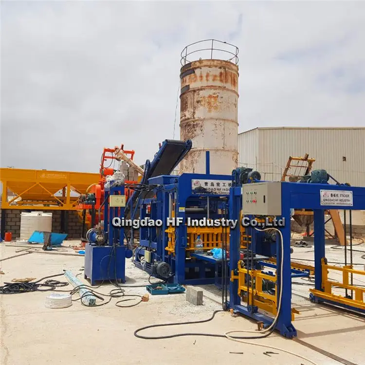 QT5-15 Fully Automatic Hydraulic Concrete Cement Hollow Brick Block Making Moulding Machine Price Sale