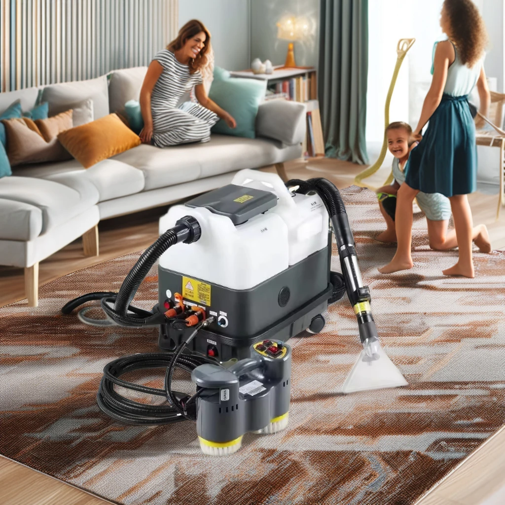 EB-9S steam soft cleaning machine is used for carpet car interior air conditioning window hard floor carpet cleaning machine