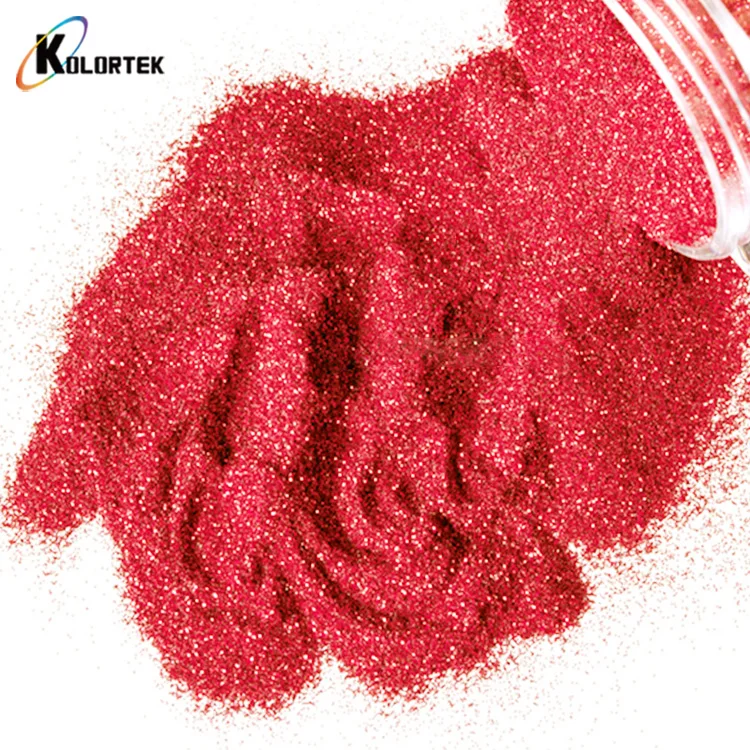 Kolortek glitter flakes solvent resistant fine polyester glitter powders kg nail body glitter