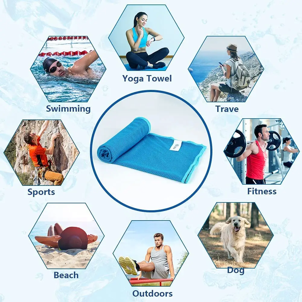 Rectangular Cheap Swimming Microfiber Sport Towel