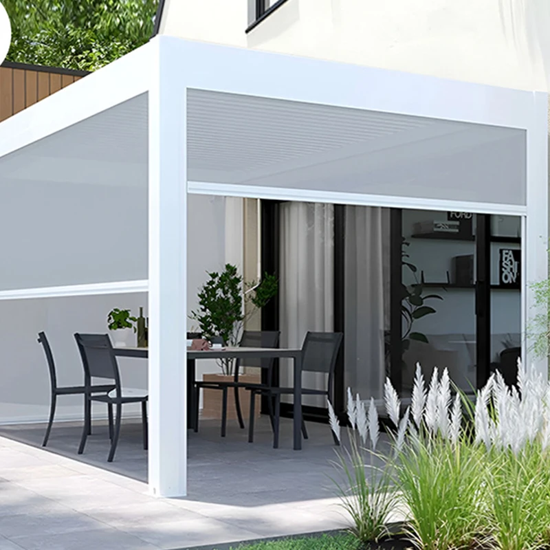 Manufacture Outdoor Retractable Pergola Gazebo 3x4 Heavy Duty Party Tent Shading for Pergolas Chinese Pavilion