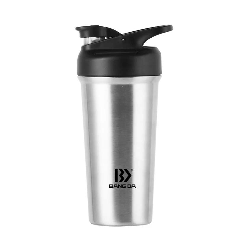 Bangda Wholesale OEM 24 ounce 720ml pre workout blenders ss shaker bottle for protein shake