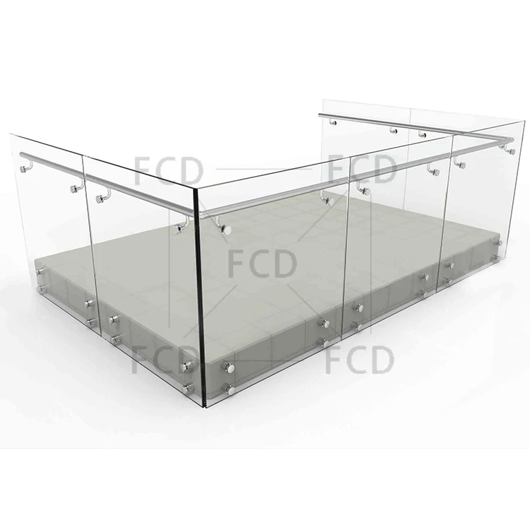 Delivery Fast Frameless Balustrade Pin Clamp Standoff Glass Railing
