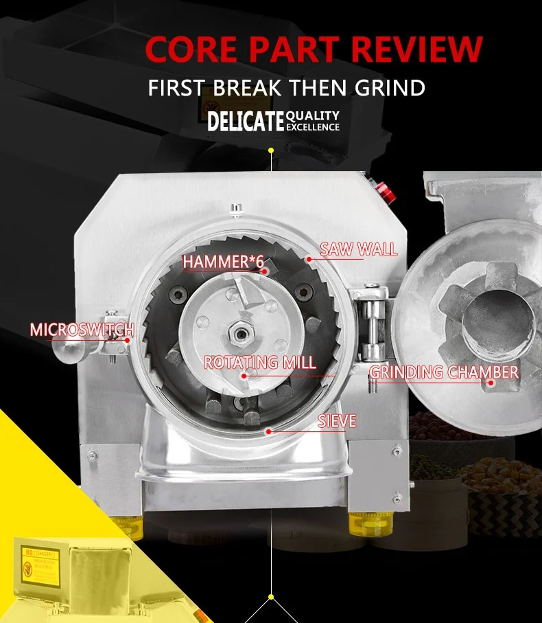 HANBOO HOT SELLING!MULTIFUNCTIONAL Soya Bean Processing Machine Grinder to Grind Spices