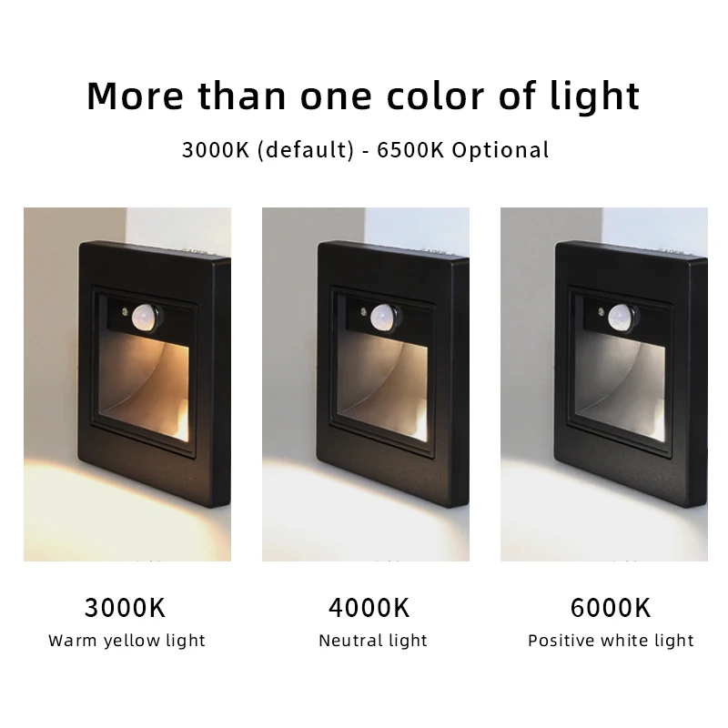 Factory price 120V sensor recessed indoor wall staircase stair lights for home led step lighting