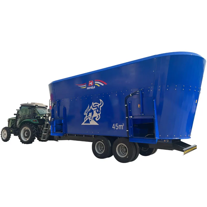 HINDA Three Auger Cattle Feed Mixer/Dairy farm equipment TMR diet mixer