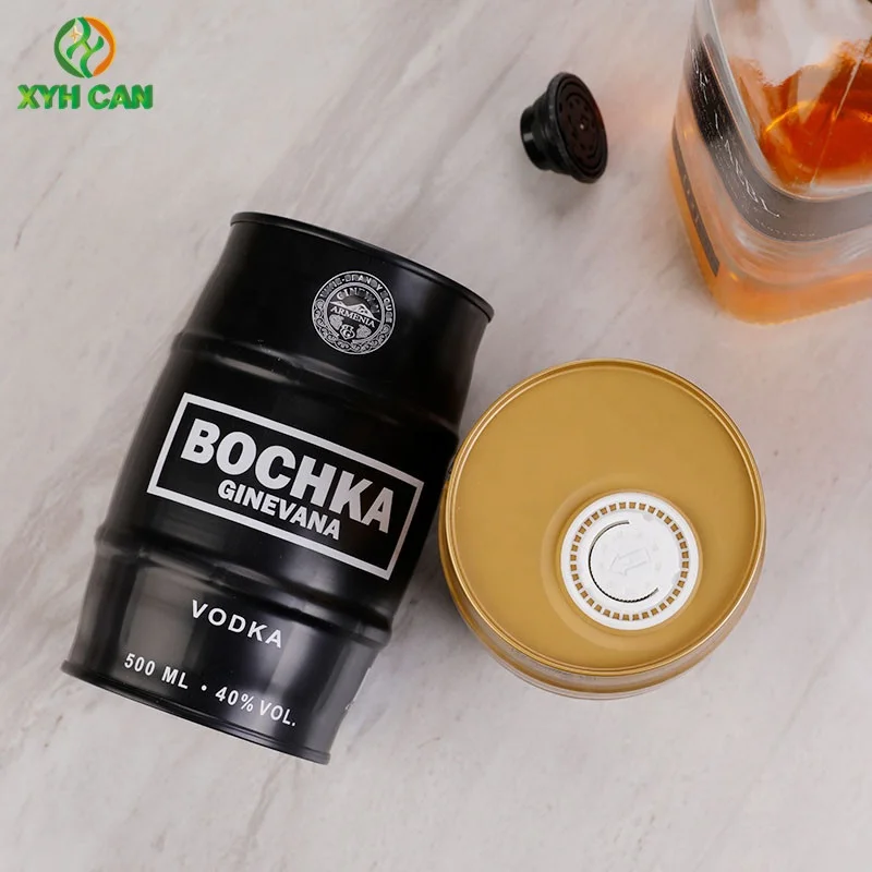 500ML-700ML Food Grade Tin Jar for Vodka Tequila