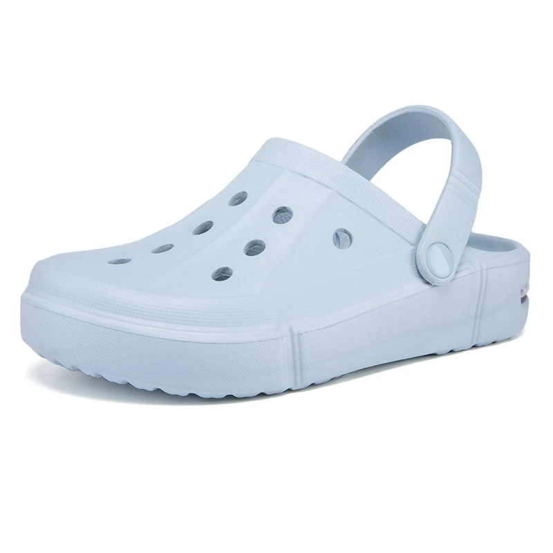 
2021 hot sale men and women outdoor summer beach sandals holey EVA men clogs 