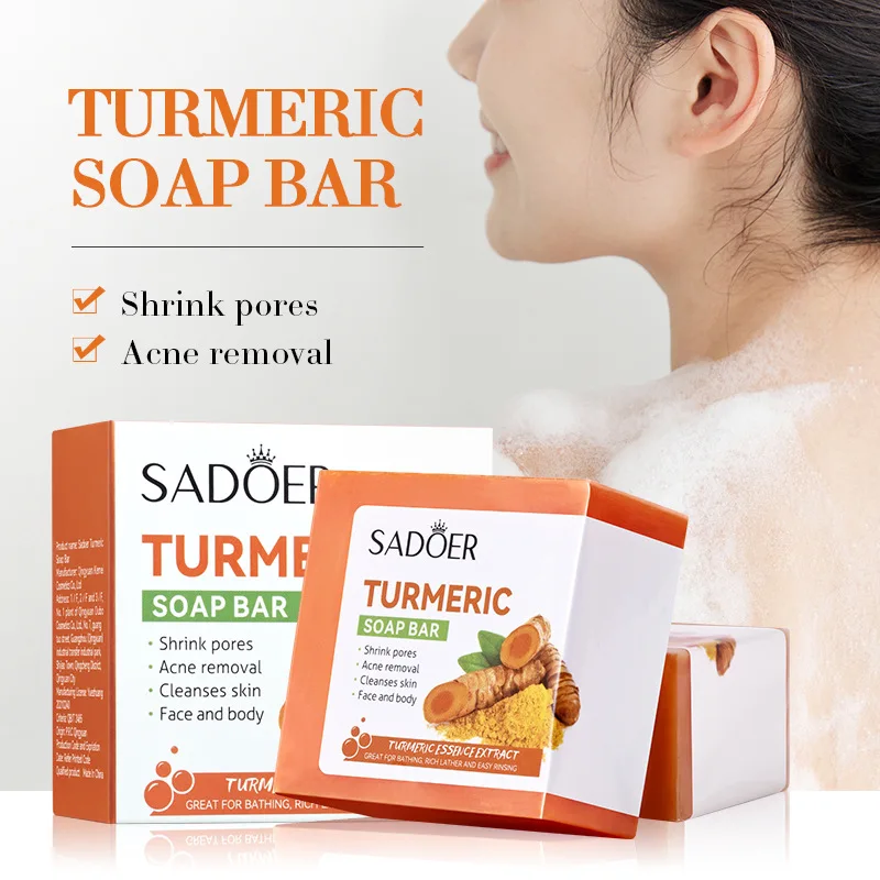 Soap bath essential oil handmade turmeric cleansing soap