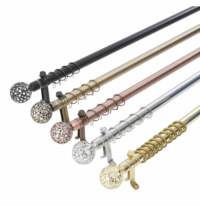 Adjustable Curtain Rod Pole High Quality 2 Meter Telescopic Rod with Single Pole Ball Head Stylish Innovative Design for Home Curtains