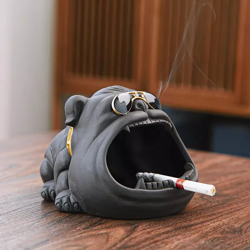 New Cute Creative Personality Gift Smoking Accessories Animal Cartoon Dog Cow Frog Ceramic Ashtray