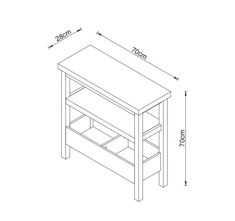 Bette Home bed Side End Table Small Table Luxury Coffee Modern Table Living Room Side cabinet