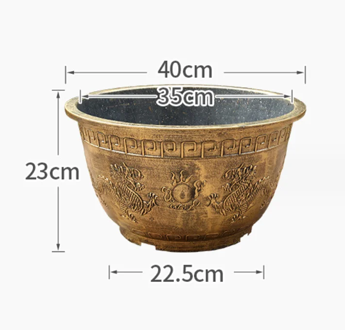 Big Flower Pot Tree Planting Container Jar Cheap Super Durable Plastic Recycled Plastic 10 Inch Plastic Plant Pots Morden Simple