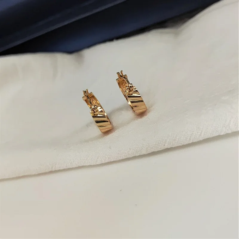Exquisite gold plating earring women 925 sterling silver Jewelry  nickel lead free hypoallergenic hoops earrings