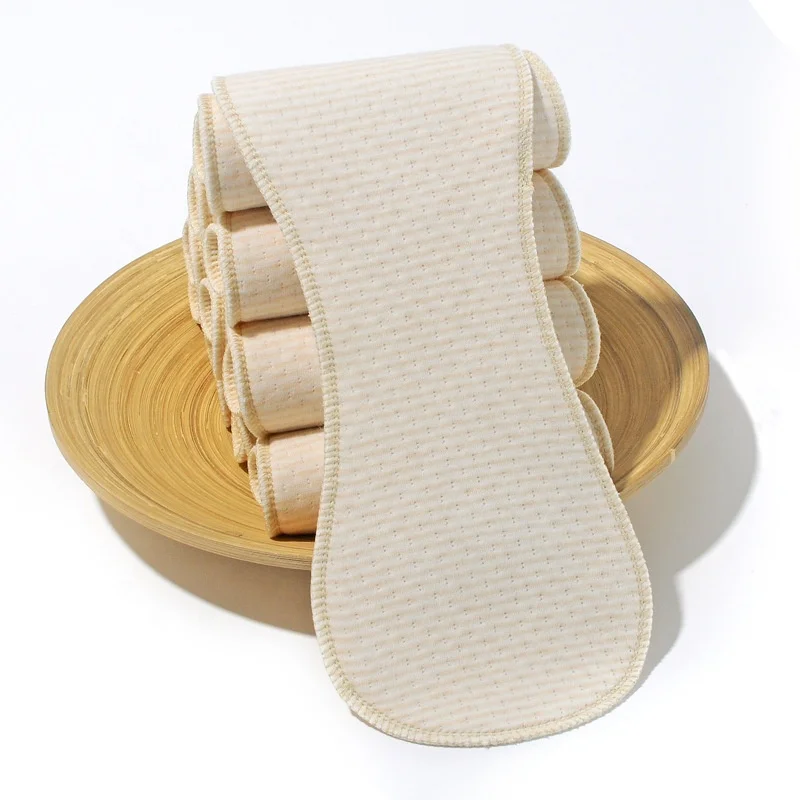 Wholesale custom reusable washable 3 layers organic fabric printed baby cloth nappy inserts