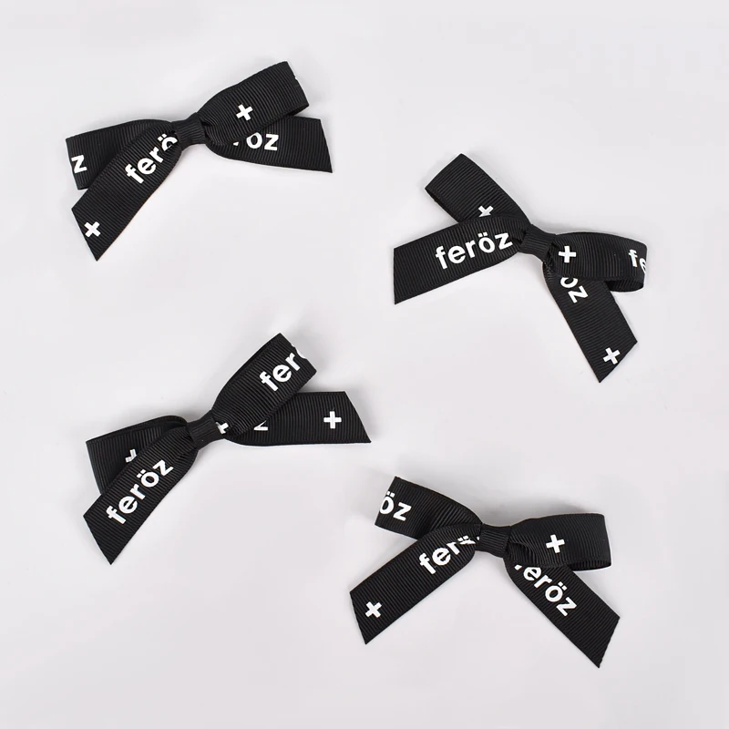 2024 New ribbon bow custom logo factory wholesale for gift packaging ribbon bows