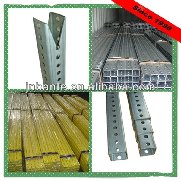 Hot Sell Durable Galvanized square Sign Posts Versatile Traffic Sign Post Manufacturer square Steel Perforated Pipes