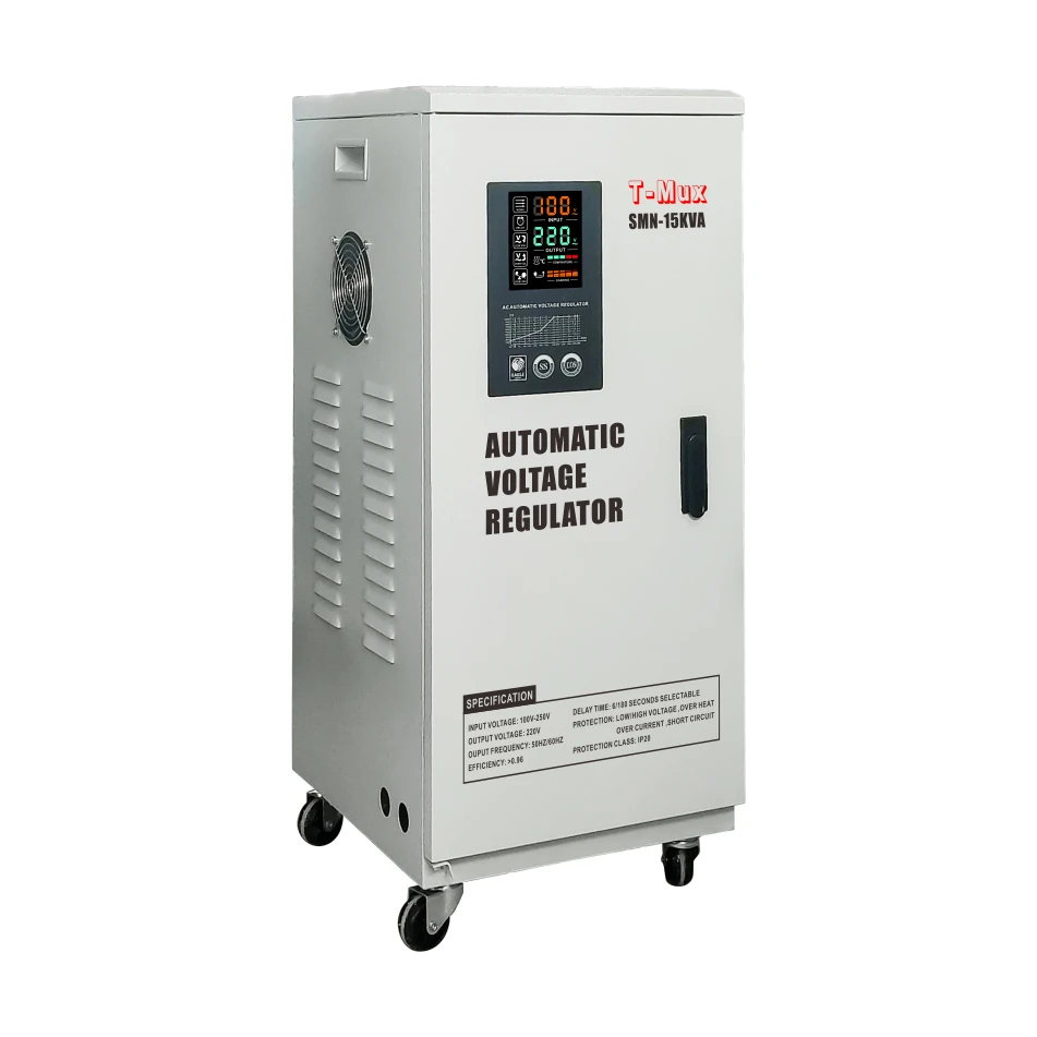 15KVA Servo Motor Type Single Phase High Precision SMN Series Automatic Voltage Regulator Stabilizer AVR
