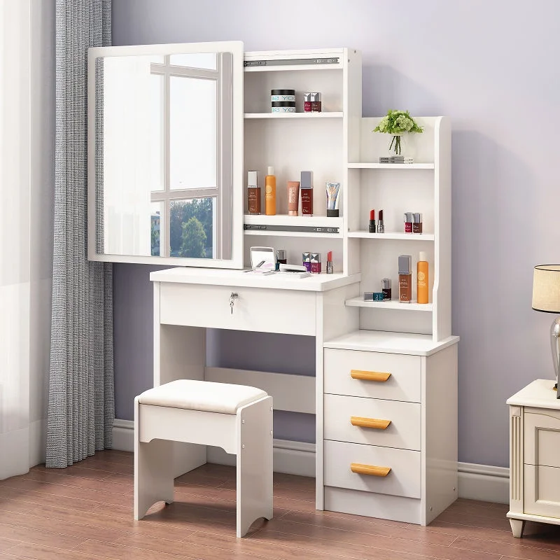 Vanity Wooden Melamine New Design Dresser Modern Furniture Mirror Dressing Table With Sliding Mirror