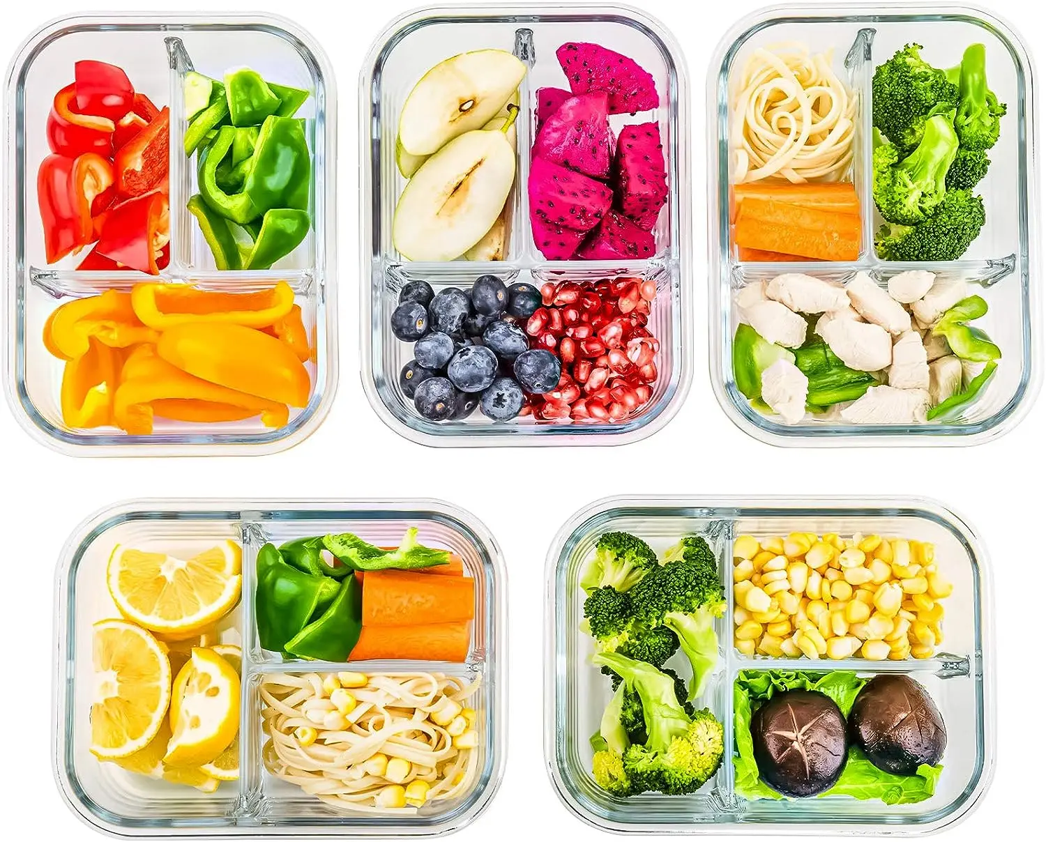 Стеклянная посуда с откидными крышками