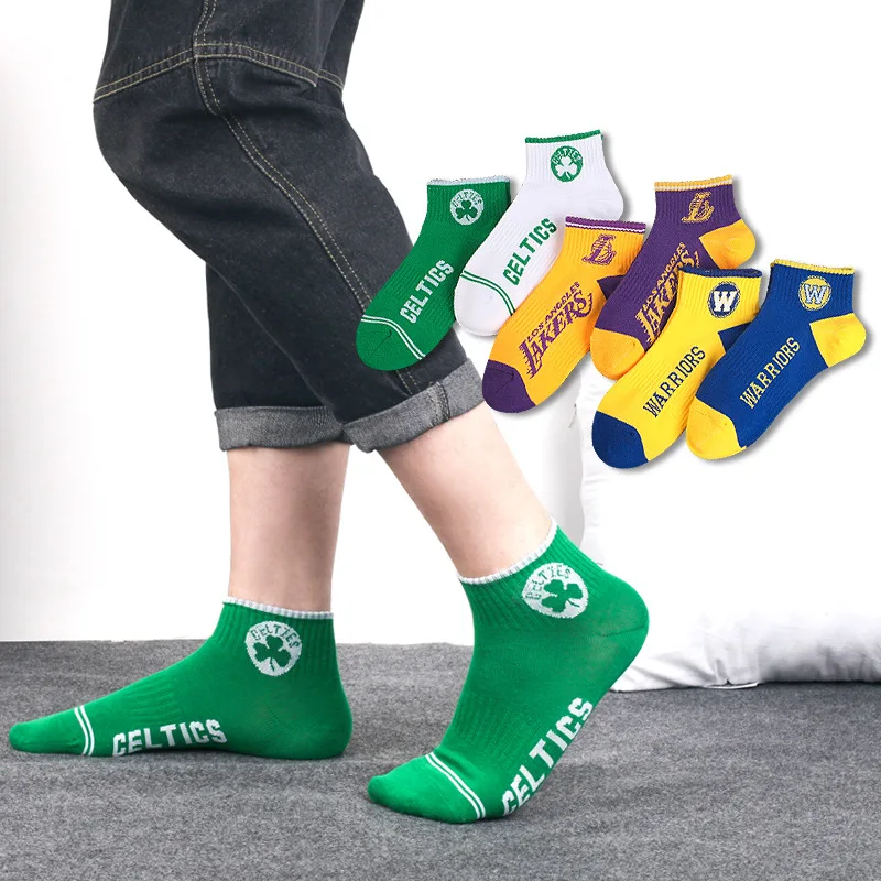 wholesale nike- nba- team men women cotton sports custom print pattern basketball socks