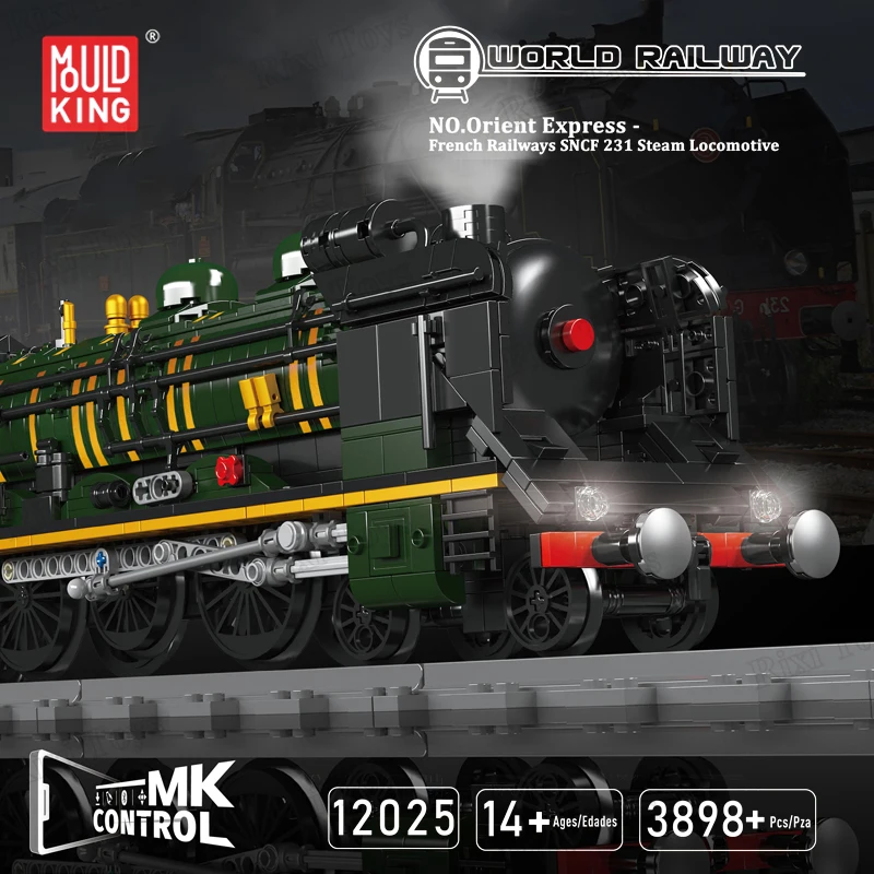 Форма King 12025 технический автомобиль RC моторизованные французские железные дороги SNCF 231 модель локомотива поезд игрушки Детский подарок строительный блок