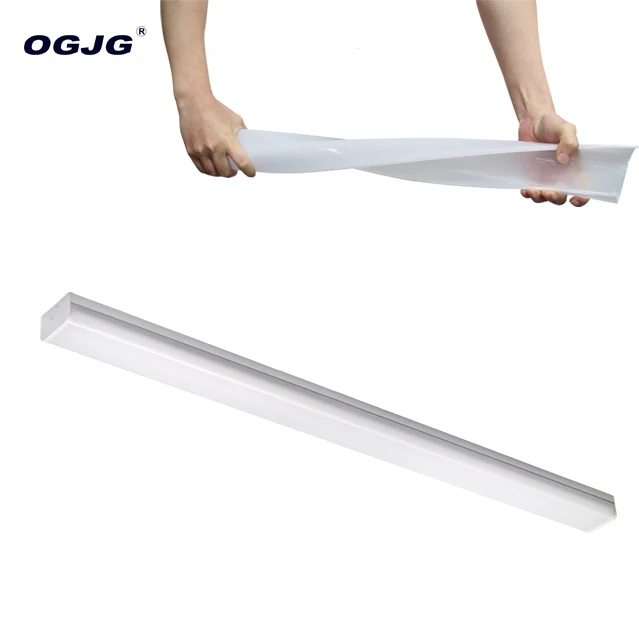 indoor commercial aisle linear luminaire PC lens  LED batten lighting