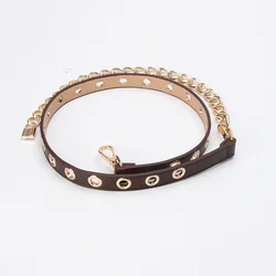 Belt Ladies Jeans Pants Punk Hip Hop Eye Free Punch Belt Fashion Versatile Decorative Belt