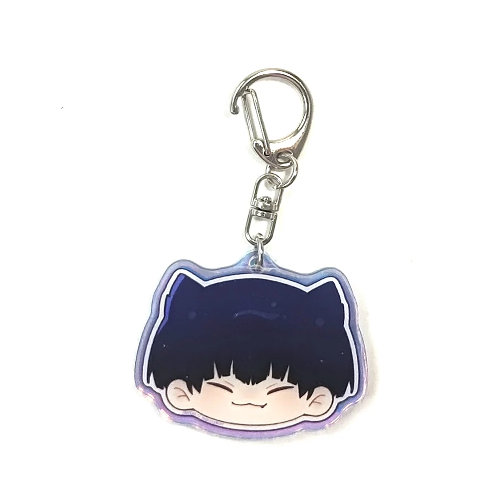 Cute Acrylic Plastic Customized Cartoon High Quality Wholesale New Logo Hot Sale Cartoon Model Keychain