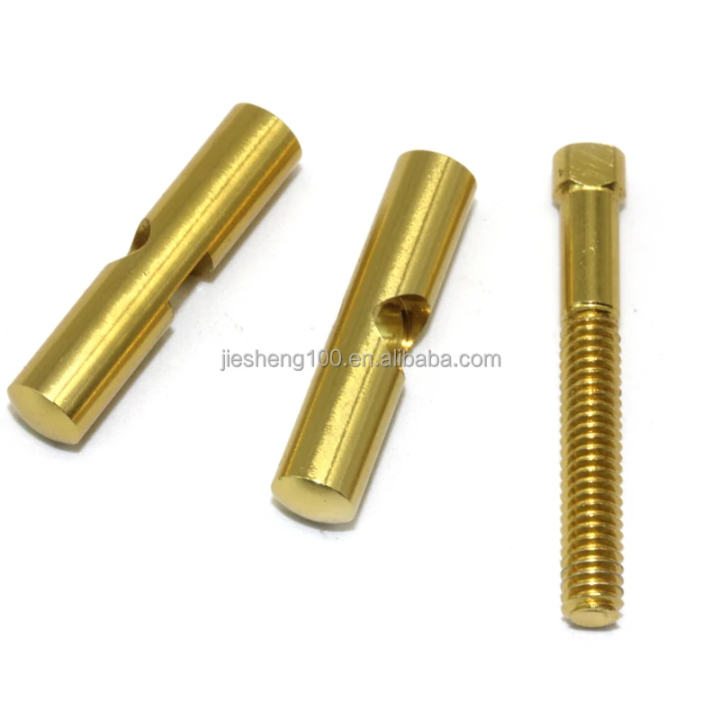 Knurled Pivot - Grade 3 Ai Horisun Stai Instruments Water Laser Pressure Customized Engraving Brass Fittings Parts