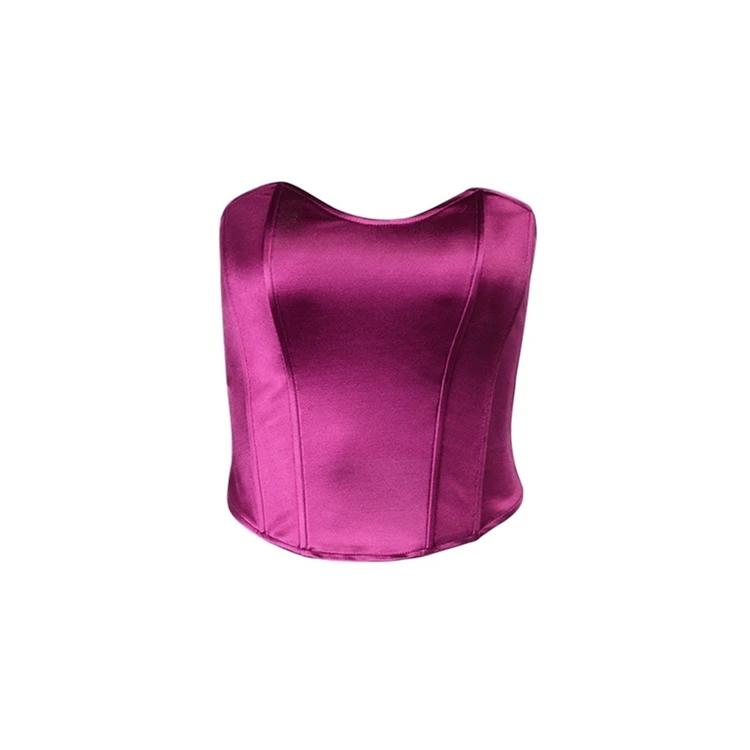 Factory price summer newest fashion crop top corset women racer vest bodycon sexy top comfort bustiers