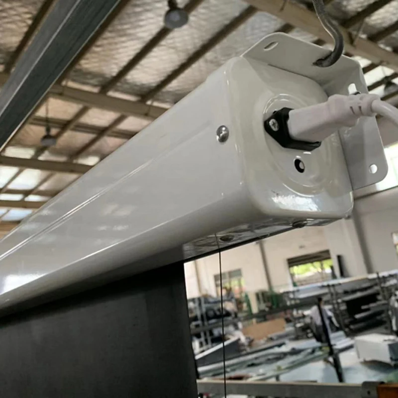 Motorized Projector Screen 120 InchSupport 4K 1080P 3D Wireless Iron Shell for Home Theatre