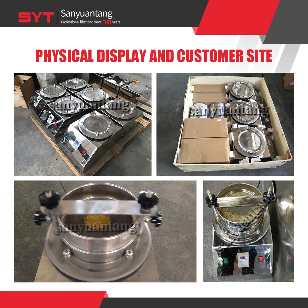 Factory Price 1-7 layers Laboratory Stainless Steel Test Sieve Shaker For Powder Size Analysis