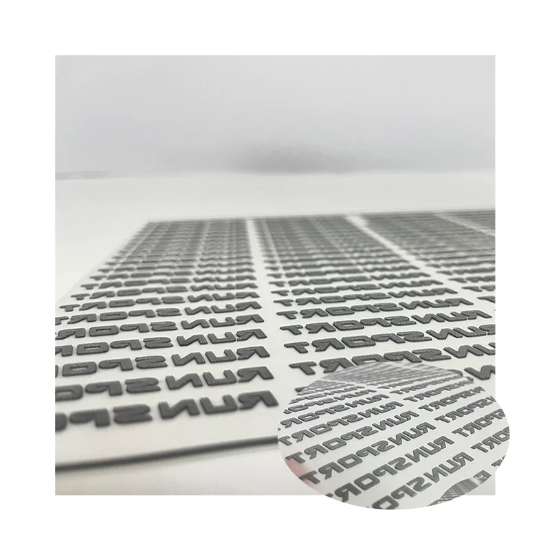 Custom nice-looking Silicon Printing Rubber Logo On Thick Plate Labels Design Clothes 3d  Heat Transfer Label For T-shirt