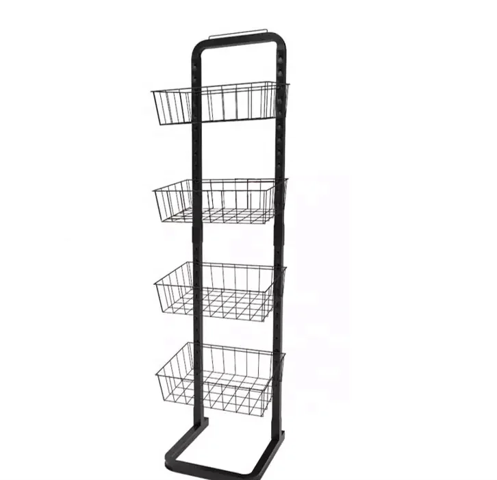 Retail Store Convenient Potato Chips Display Rack Food Stand Display Metal biscuits chocolate Snack Display Racks