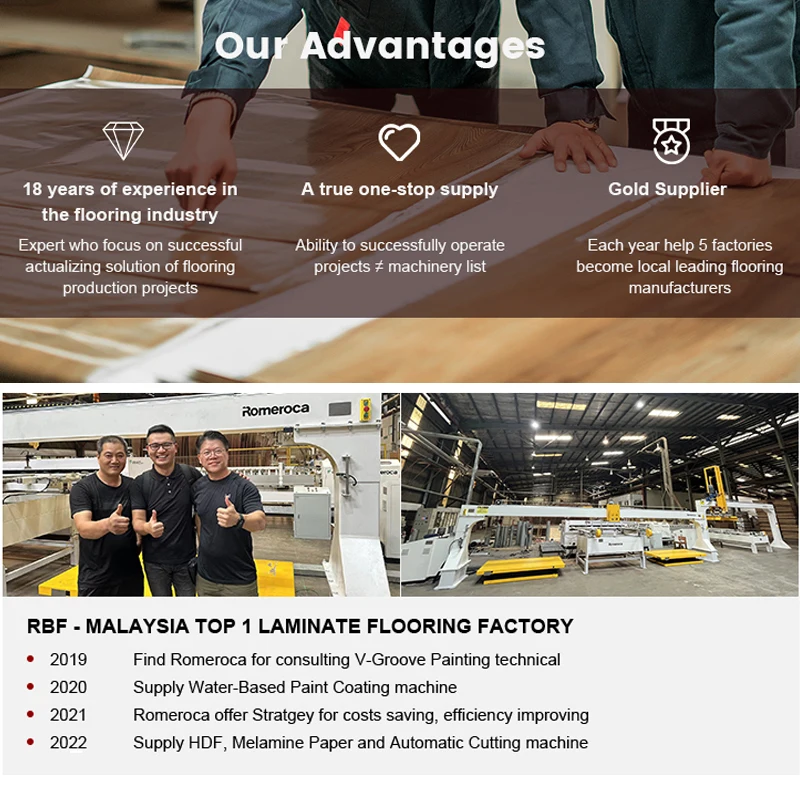 Mdf/Hdf Laminate Flooring Production Line Wax Coating Machine Melamine Hot Press Machine Automatic Laminating Press Line