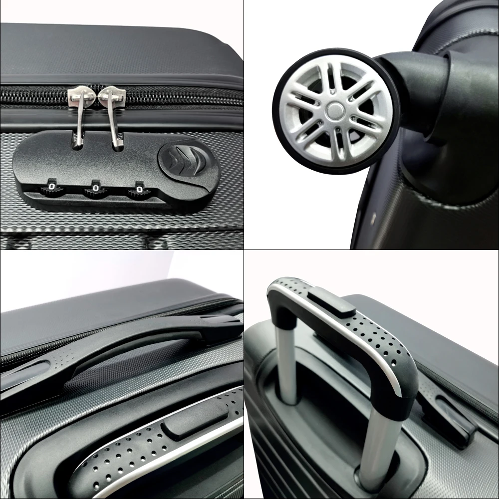Beautiful universal wheel ABS trolley box 20,24,28 inches password travel luggage suitcase