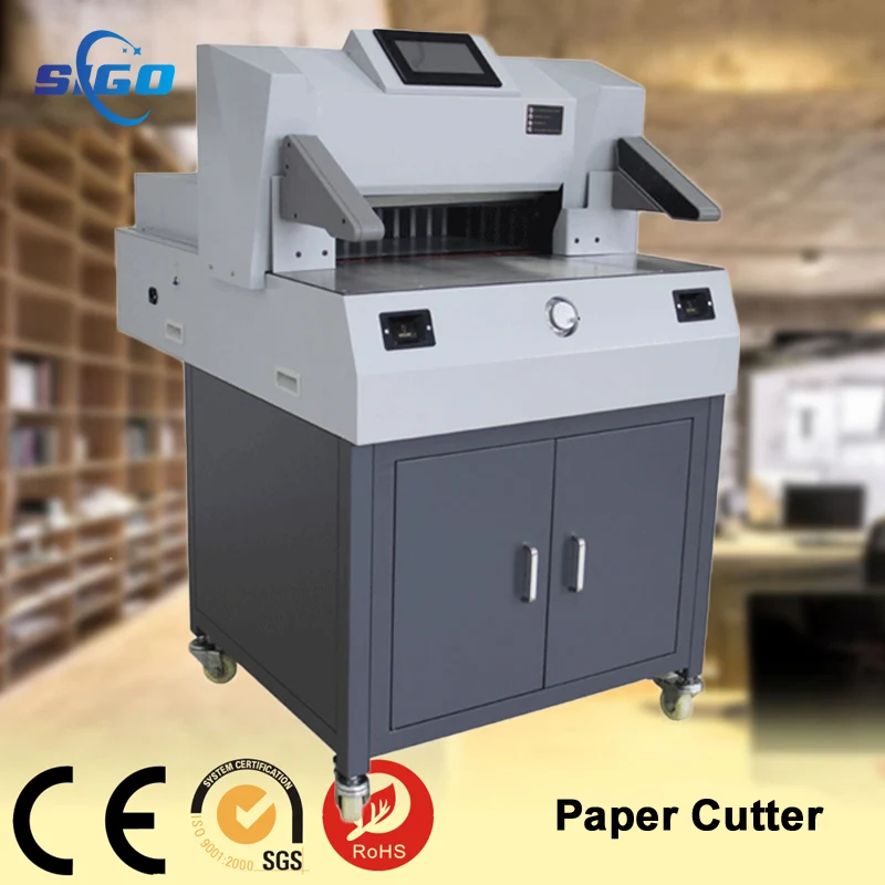 500V9 electric paper cutting machine with 7inch touch screen
