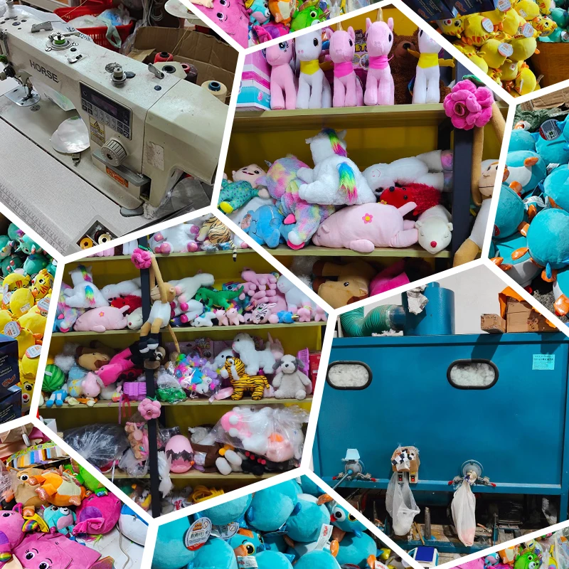 Cute plush toy animal multicolor lovely durable small stuffed unicorn pet with cage for kids