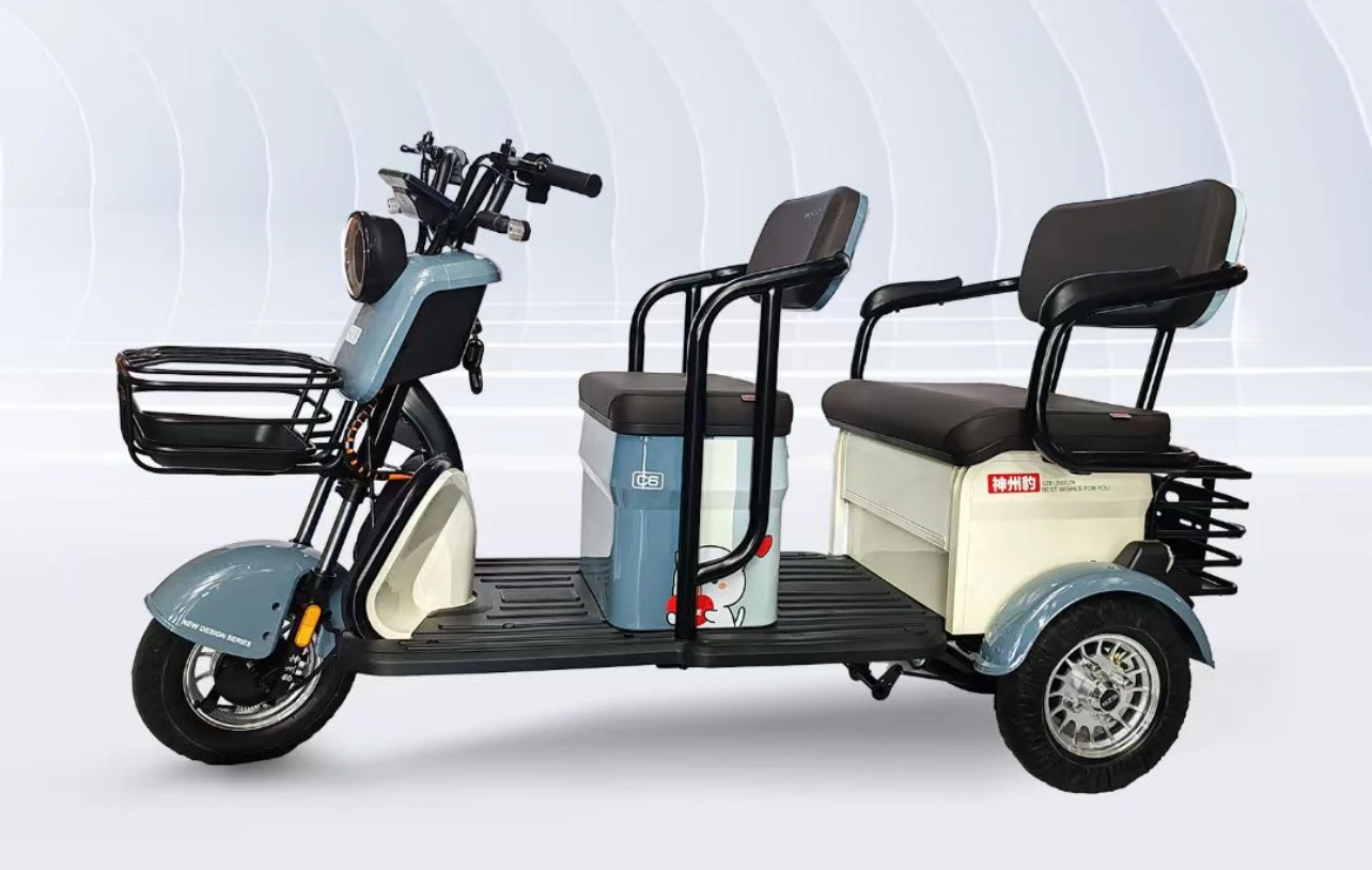 China 2024 new model electric motorcycle scooter passenger motorized tricycles adult electric tricycle