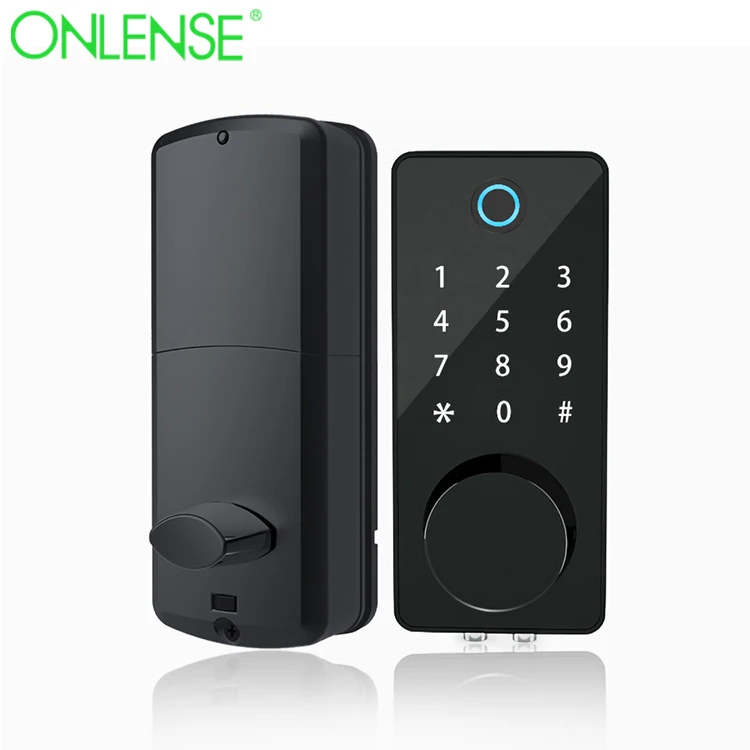 USA Standard Outdoor Digital Keyless Smart Electronic Door Locks Tuya App TTlock Smart Deadbolt Lock