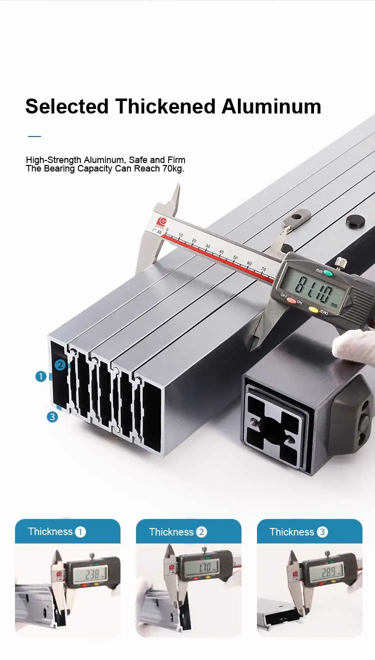 Heavy Duty Extension Hidden Invisible Dining Drawer Multi-sections Telescopic Slide Rail Pull Out Extending Table Mechanisms