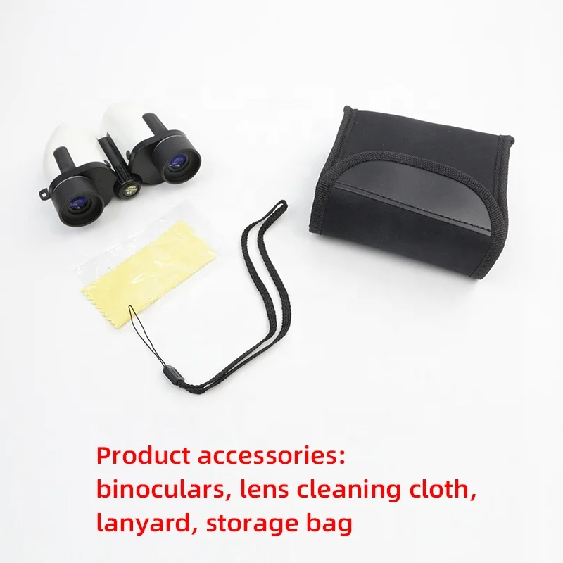 Mini Binoculars White Telescope Night Vision Hunting Powerful Portable Telescope & Binoculars Binoculars For Adults And Kids