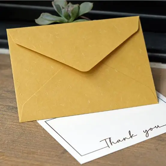 Sentao 120gsm 105*68mm Custom Natural Art Postcars Love Letter Paper Packaging Envelopes For Gift Cards