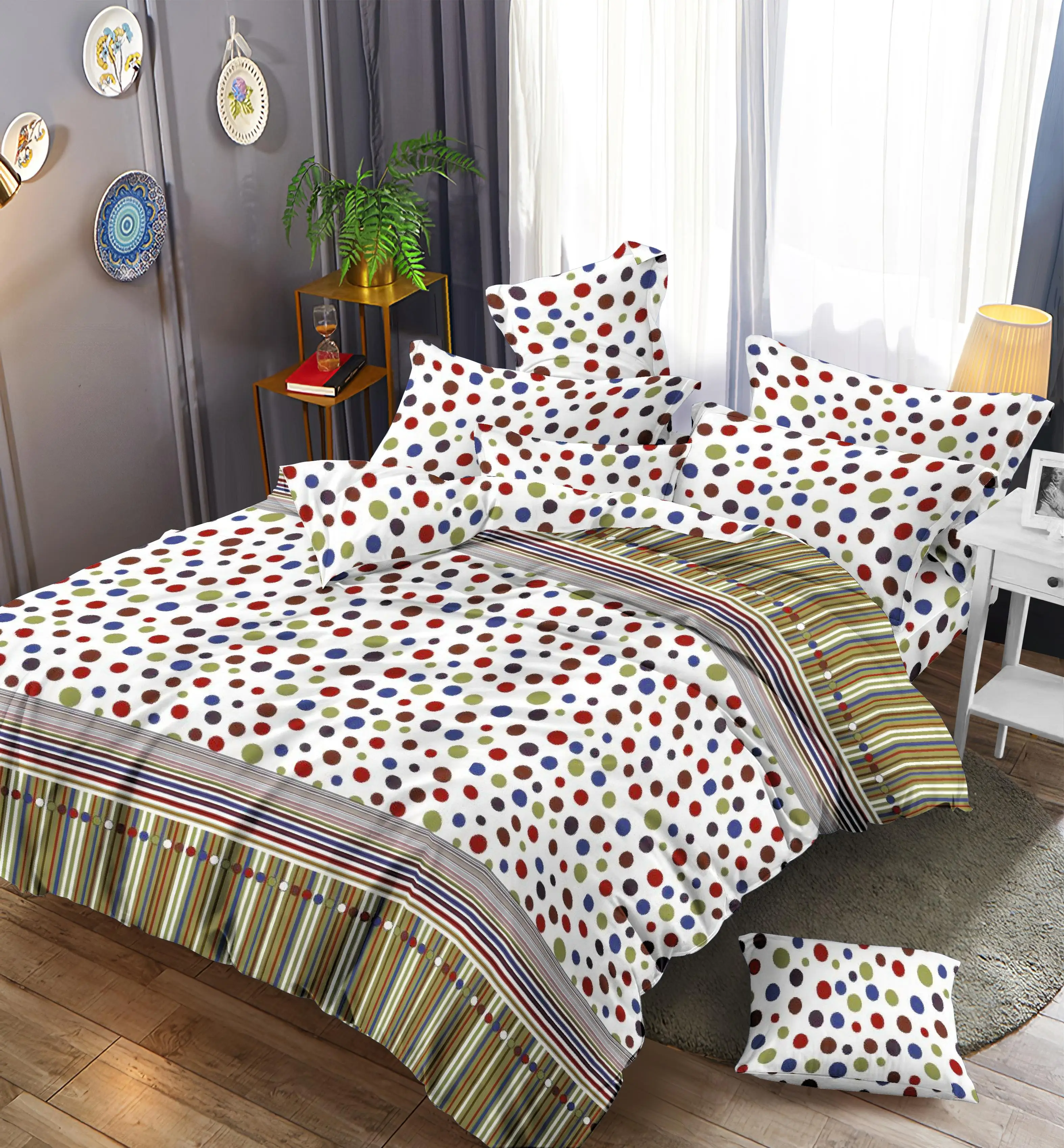 100% polyester brushed woven twill printed disperse fabrics for home