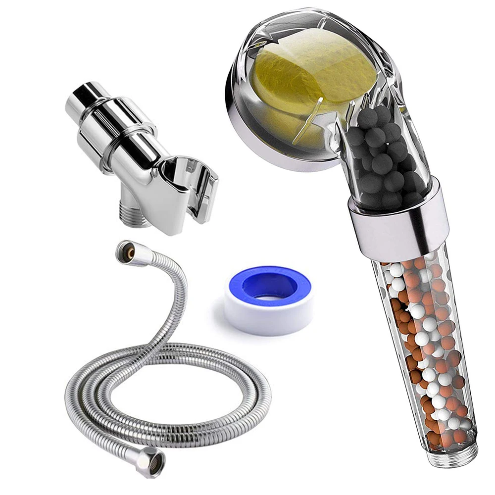 Chinese sales site Luxury Wall Mounted Head Rain Bath sanitary shower set Bathroom ABS Vitamin C shower filter